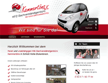 Tablet Screenshot of kammertoens-svbuero.de